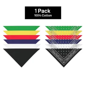 1 Piece COTTON Dog Bandanas