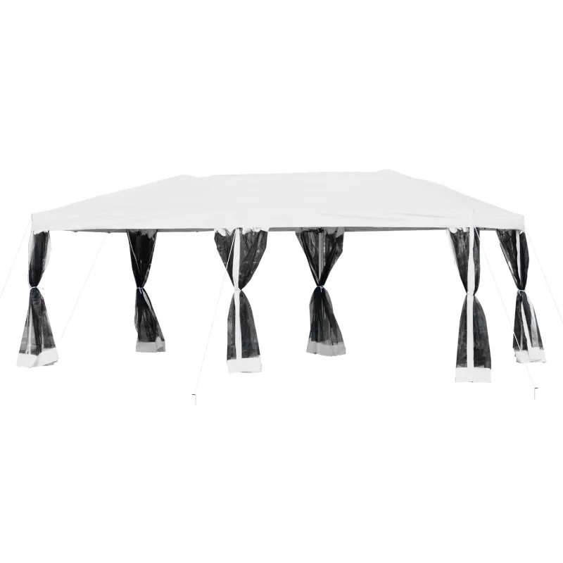10x20ft Pop Up Wedding Canopy - White