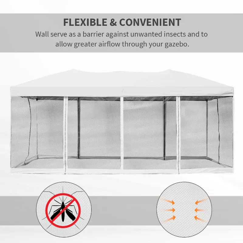 10x20ft Pop Up Wedding Canopy - White