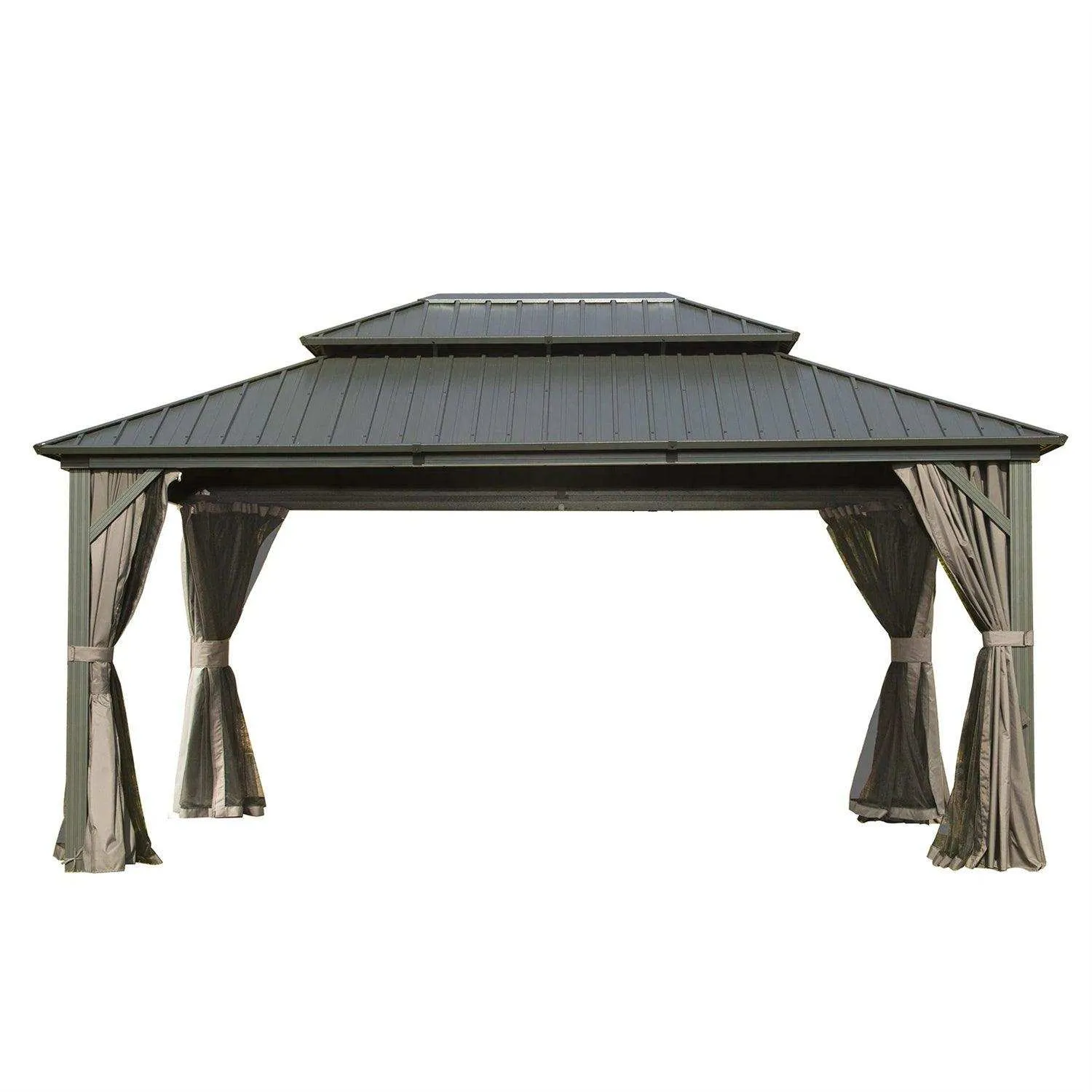 16x12 Ft Hardtop Gazebo Outdoor Aluminum Gazebos