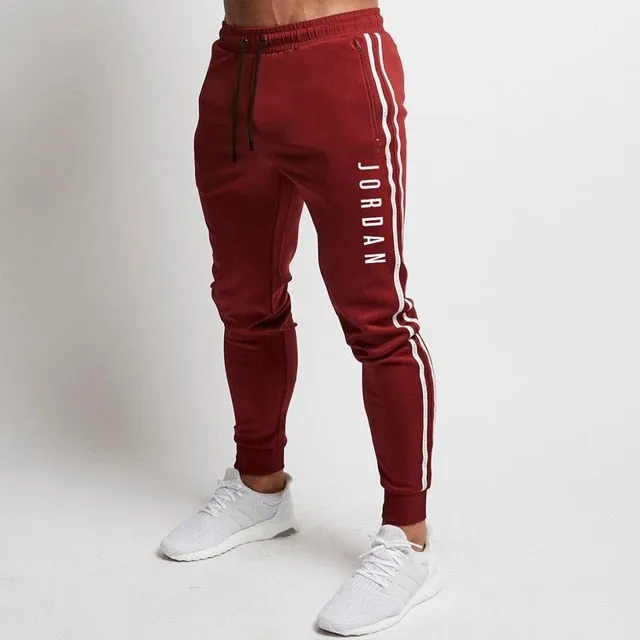 2 Piece Men Hoodies Pants Sport Suit Jordan Men Clothing Set Gym Sport wear Tracksuit Fitness Bodybuilding  Suit Jogger Men Set