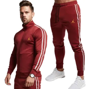 2 Piece Men Hoodies Pants Sport Suit Jordan Men Clothing Set Gym Sport wear Tracksuit Fitness Bodybuilding  Suit Jogger Men Set