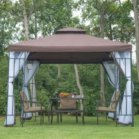 3 x 3m Gazebo Marquee Metal Party Tent Canopy Pavillion  Steel Frame