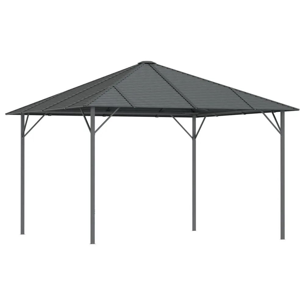 3 x 3m Gazebo with Roof Anthracite
