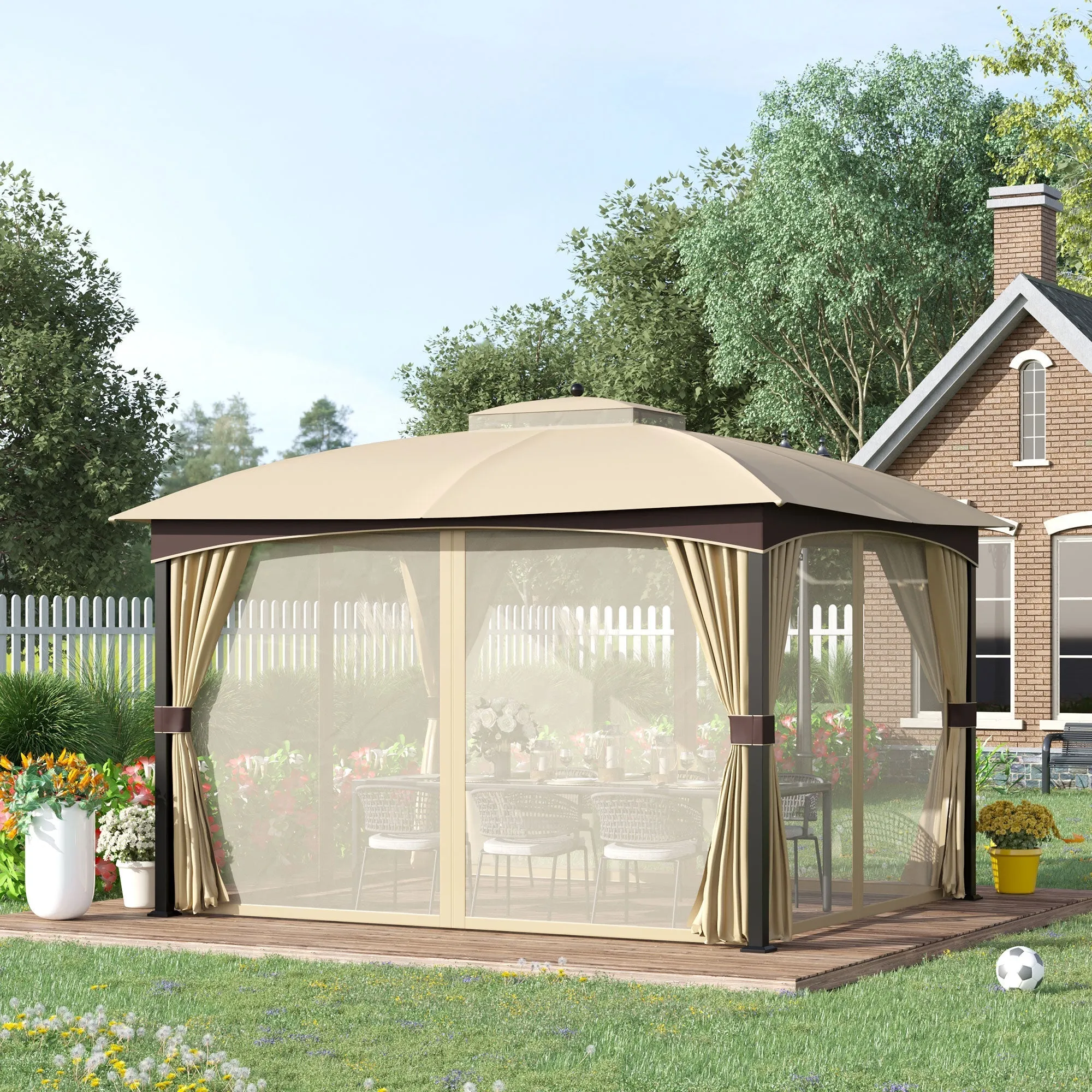4 x 3M Patio Metal Gazebo