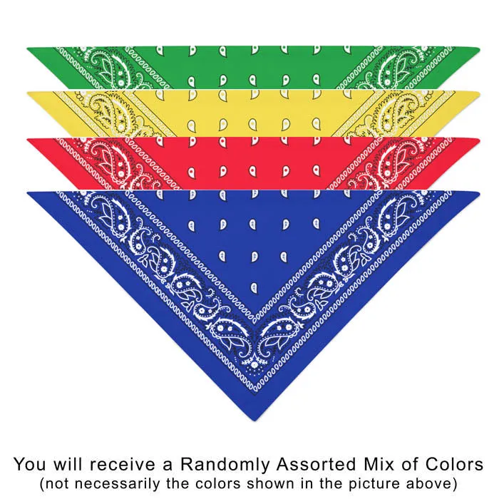 60 Pack COTTON Dog Bandanas