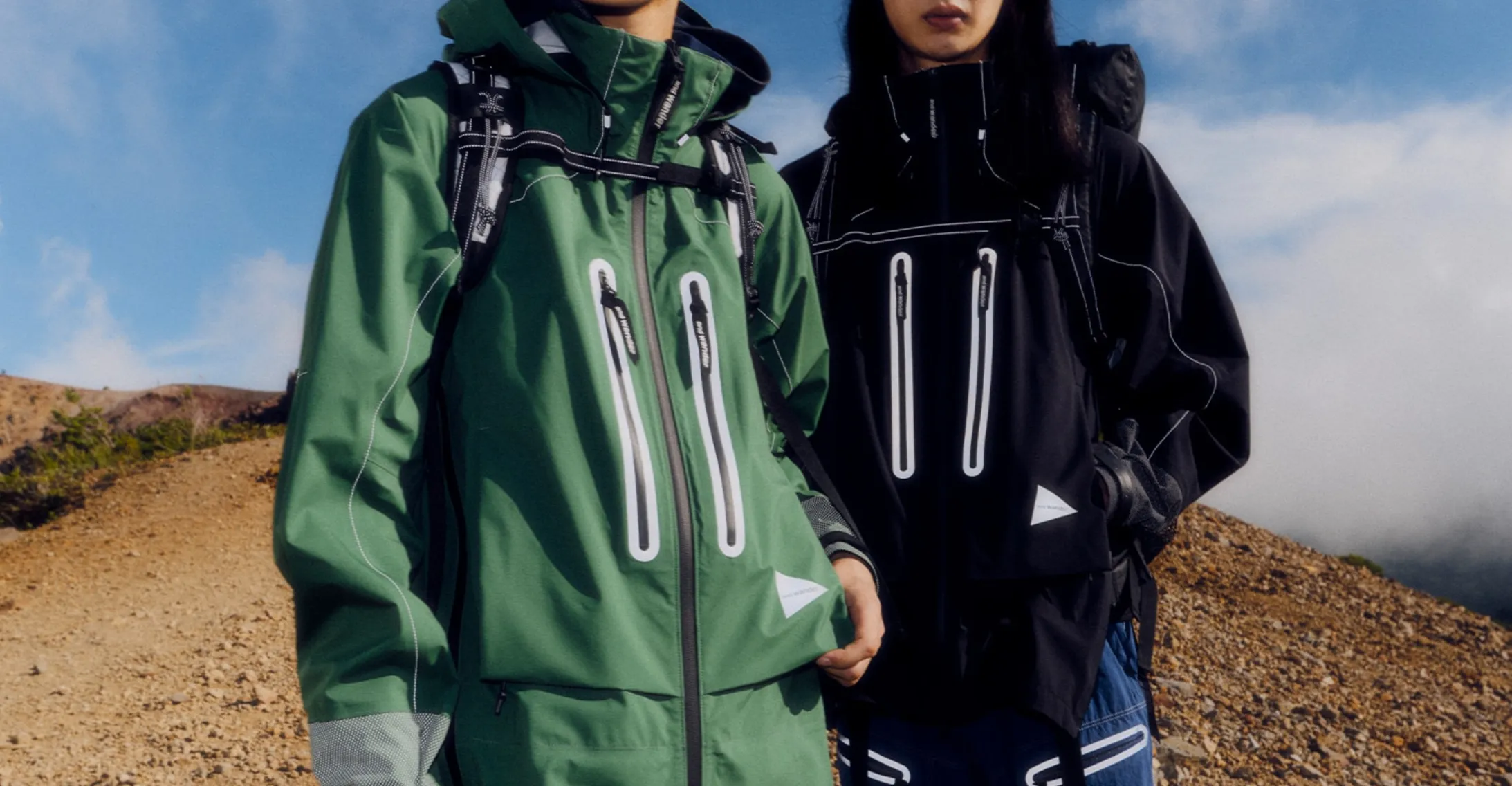 and wander - Pertex Shield Rain Jacket - Black