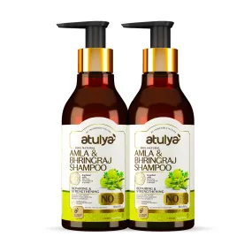 Atulya Amla & Bhringraj Shampoo Combo - 300ml each (Pack of 2) (Buy 7 Products & Get Rs.700 Off)