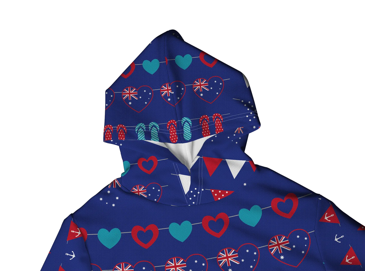 AUSTRALIAN FLAG OF LOVES LIGHTWEIGHT SUN HOODIE