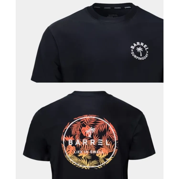 Barrel Men Sunset S/S Rashguard-BLACK