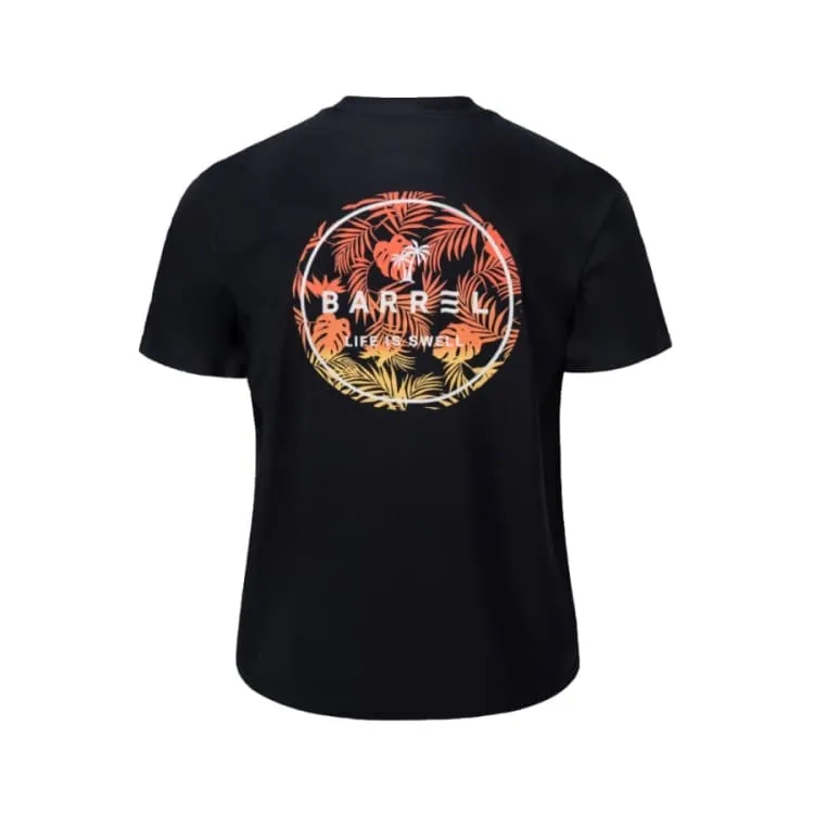 Barrel Men Sunset S/S Rashguard-BLACK