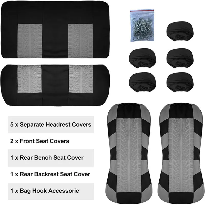 Black and Red Car Seat Covers