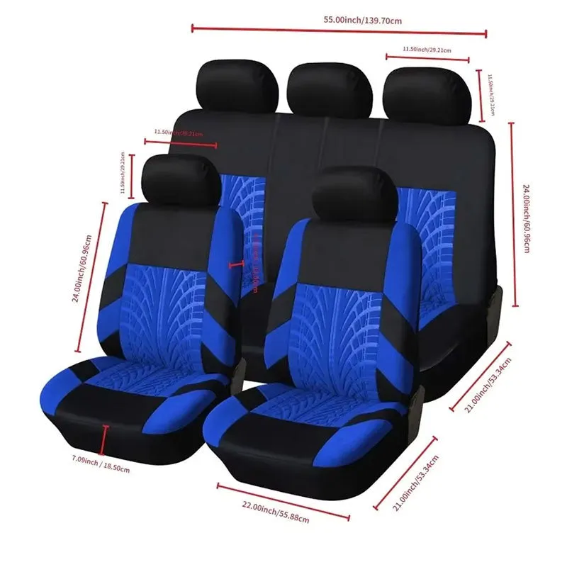Black and Red Car Seat Covers