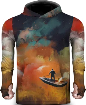 BOAT OUTER SPACE LIGHTWEIGHT SUN HOODIE