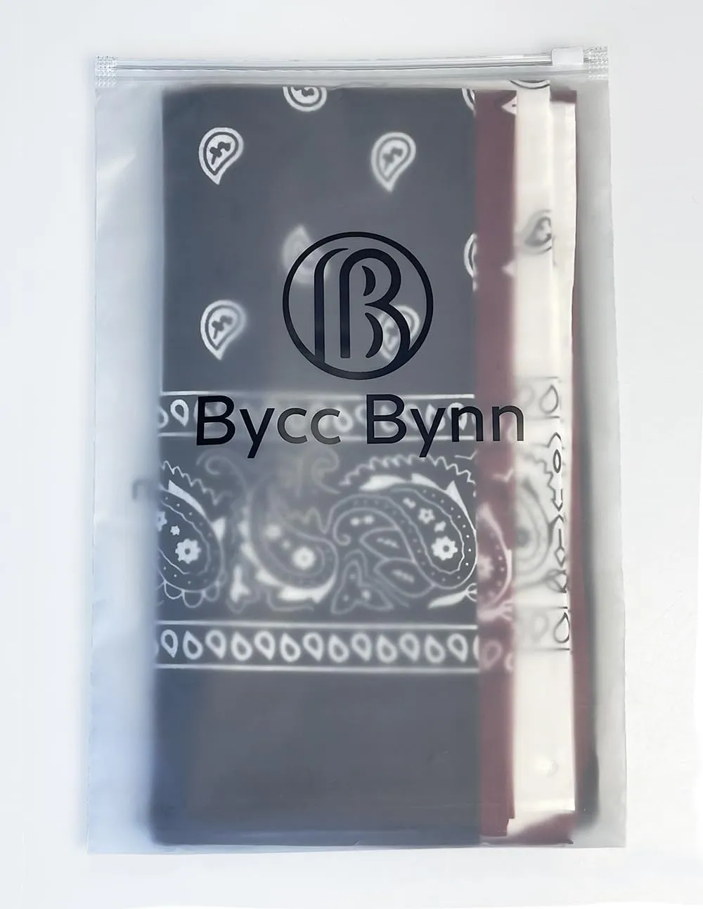 Bycc Bynn 3 Pack Pure Cotton Paisley Pattern Bandanas Square Scarf Headwear (Black   Burgundy   White)