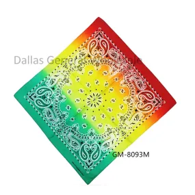Combine Color Paisley Print Bandannas Wholesale