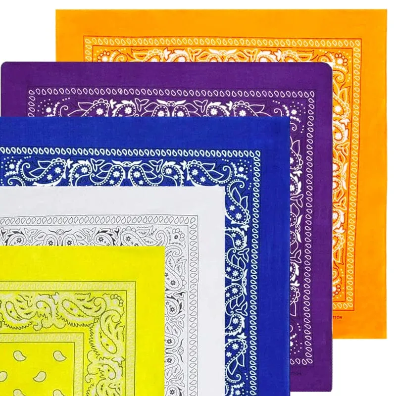 Cotton Color Bandana (12 units)