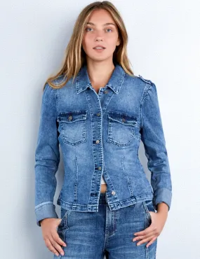 Cuffed Denim Jacket