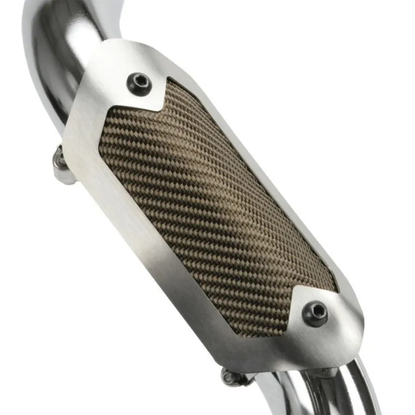 DEI Titanium Pipe Shield - 3.6 x 6.5 " - Brushed/Titanium