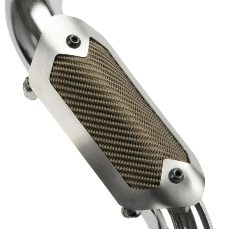 DEI Titanium Pipe Shield - 3.6 x 6.5 " - Brushed/Titanium