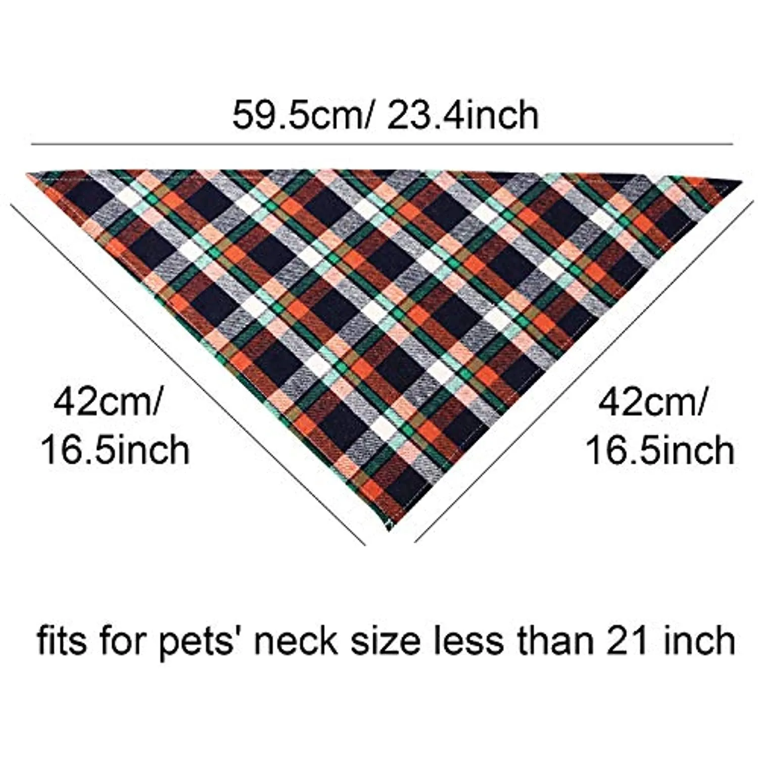 Dog Bandanas - Triangle Dog Scarf, Washable Reversible Printing