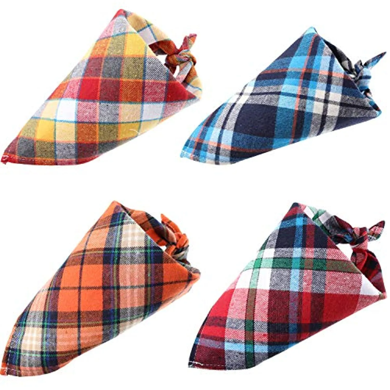 Dog Bandanas - Triangle Dog Scarf, Washable Reversible Printing
