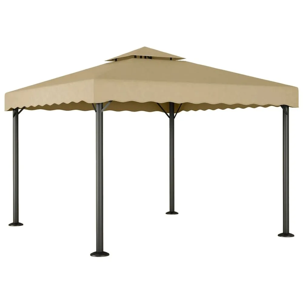 Gazebo 300x300 cm Cream Aluminium