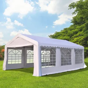 Gazebo Marquee Party Tent, Steel Frame-White