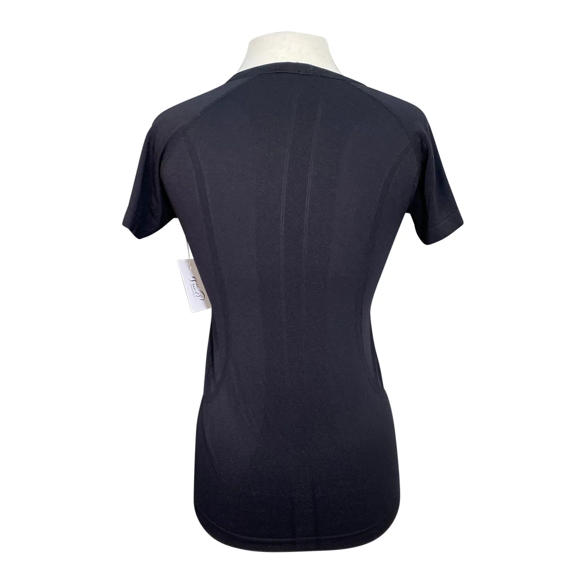 Horzehoods Short Sleeve 'Vest' Top in Black - Women's Medium