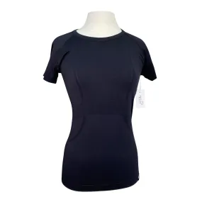 Horzehoods Short Sleeve 'Vest' Top in Black - Women's Medium