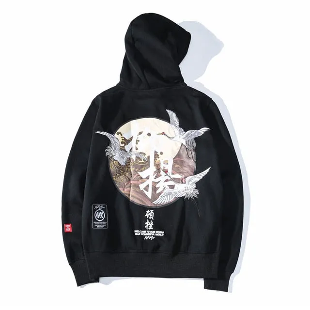 Japanese Cranes Hoodies