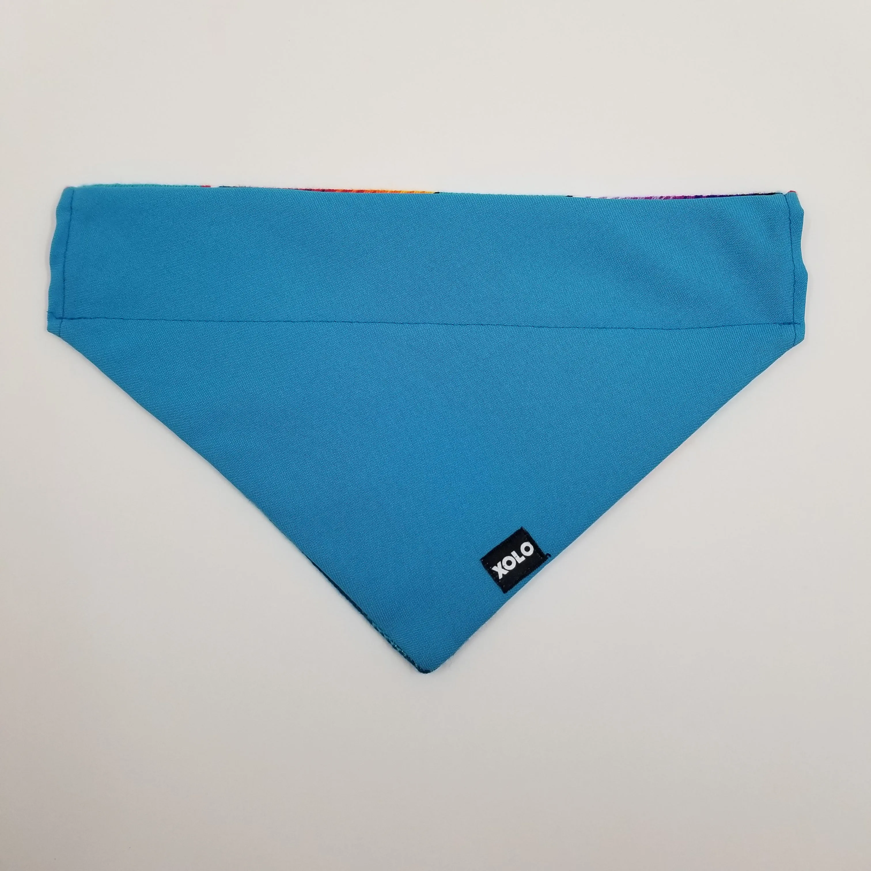 LARGE BLUE SARAPE DOG BANDANA. 151