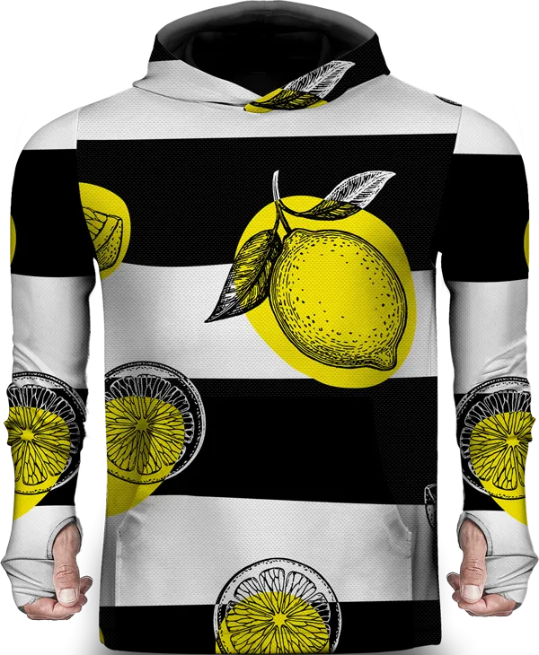 LEMON YELLOW 2  LIGHTWEIGHT SUN HOODIE
