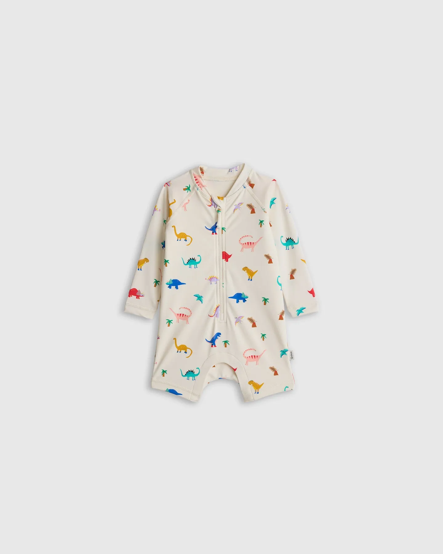 Long Sleeve Zip-Up Rash Guard One-Piece
