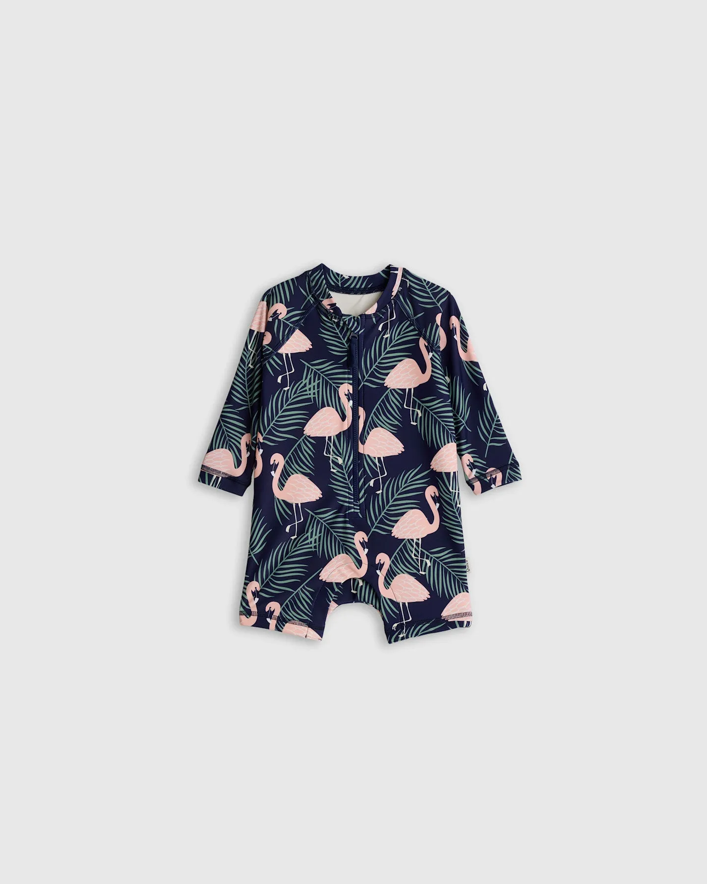 Long Sleeve Zip-Up Rash Guard One-Piece