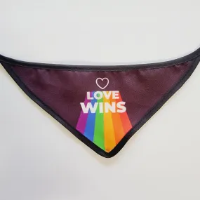LOVE WINS DOG BANDANA