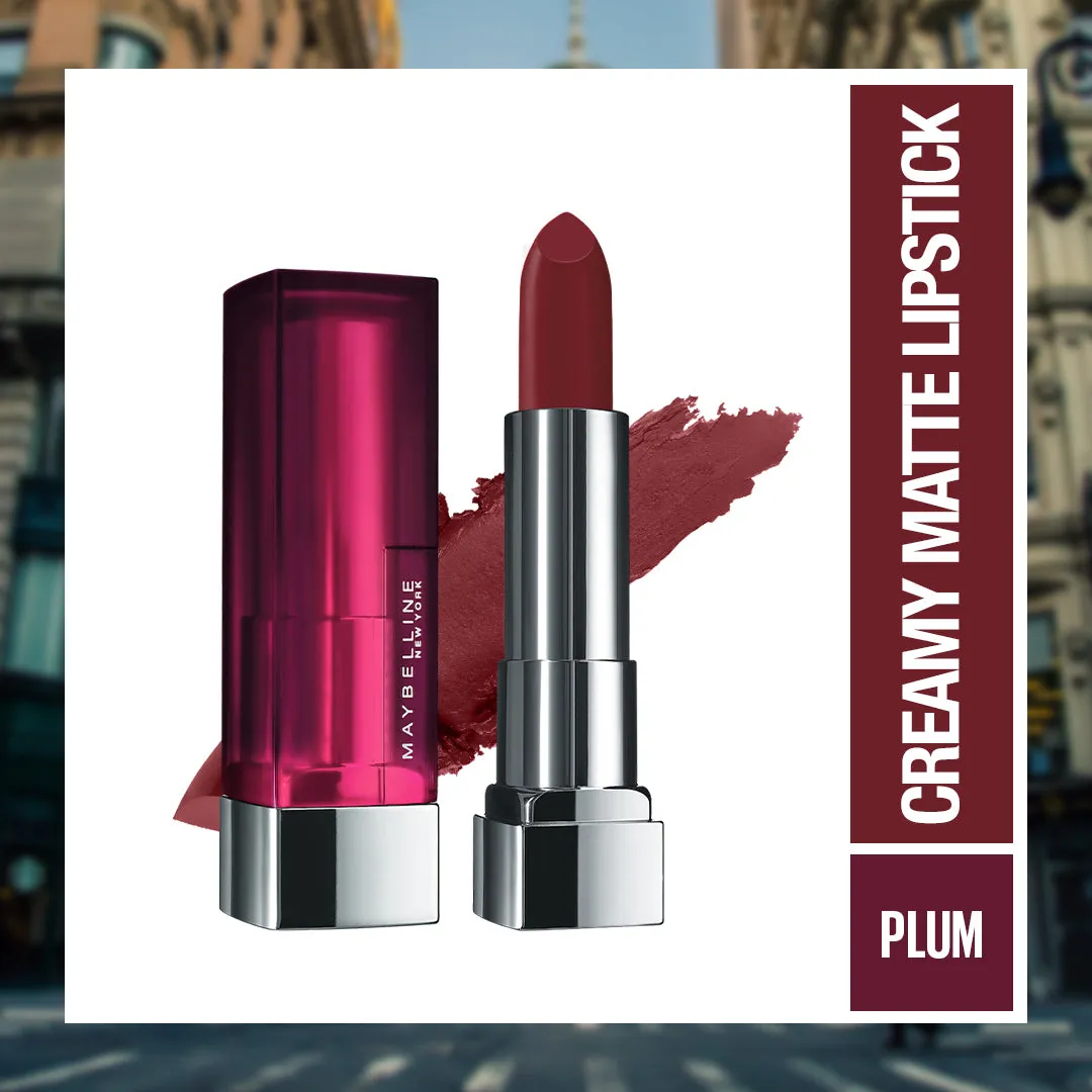 Maybelline New York Color Sensational Powder Matte Lipstick, Plum Perfection