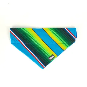 MEDIUM BLUE SARAPE DOG BANDANA. 173