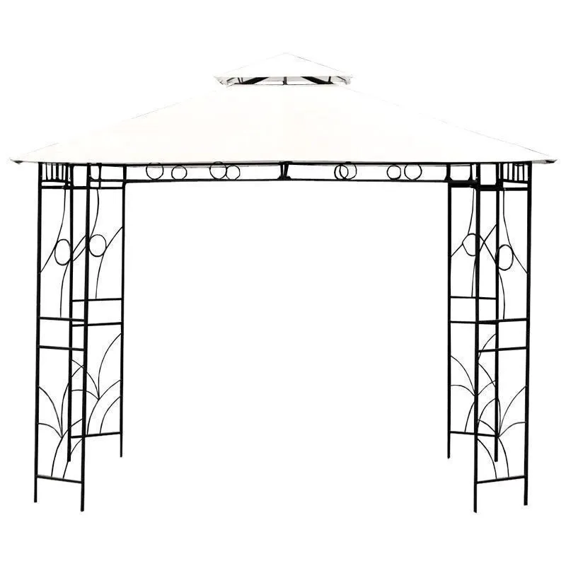 Merion Garden Gazebo by Croft with a 3 x 3M Beige Canopy