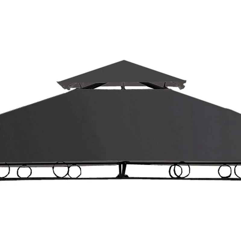 Merion Garden Gazebo by Croft with a 3 x 3M Charcoal Canopy