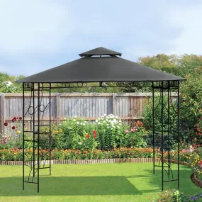 Merion Garden Gazebo by Croft with a 3 x 3M Charcoal Canopy