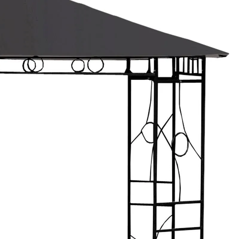 Merion Garden Gazebo by Croft with a 3 x 3M Charcoal Canopy
