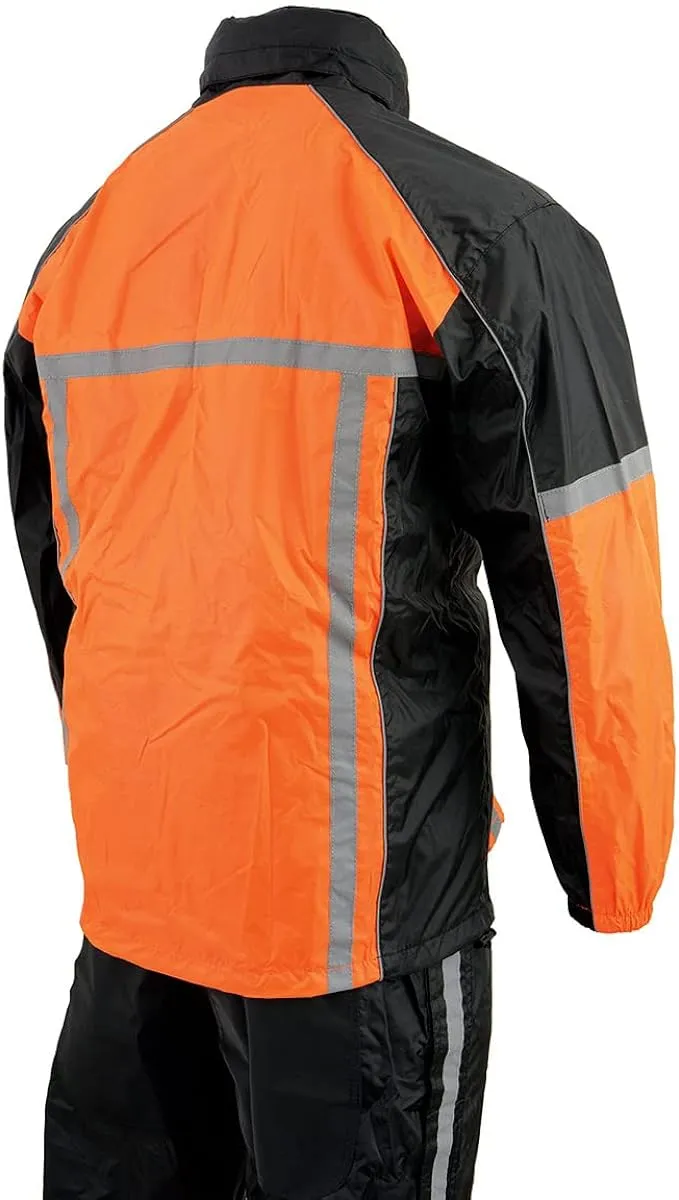 Milwaukee Leather Men's MPM9510 Water-Resistant Hi Vis Rain Suit