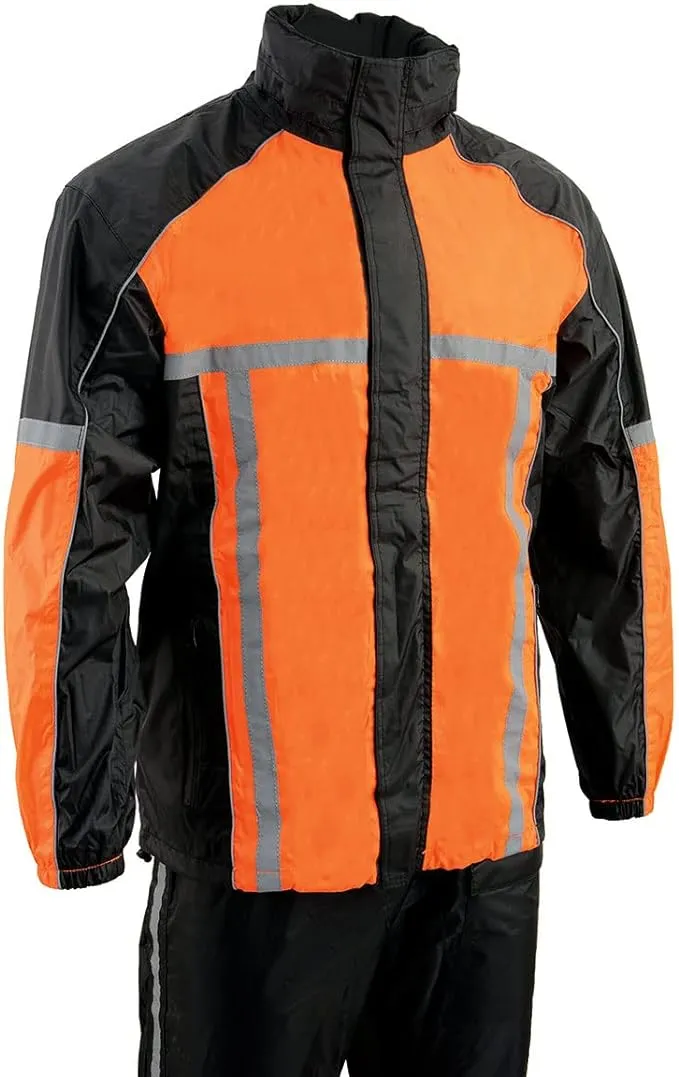 Milwaukee Leather Men's MPM9510 Water-Resistant Hi Vis Rain Suit