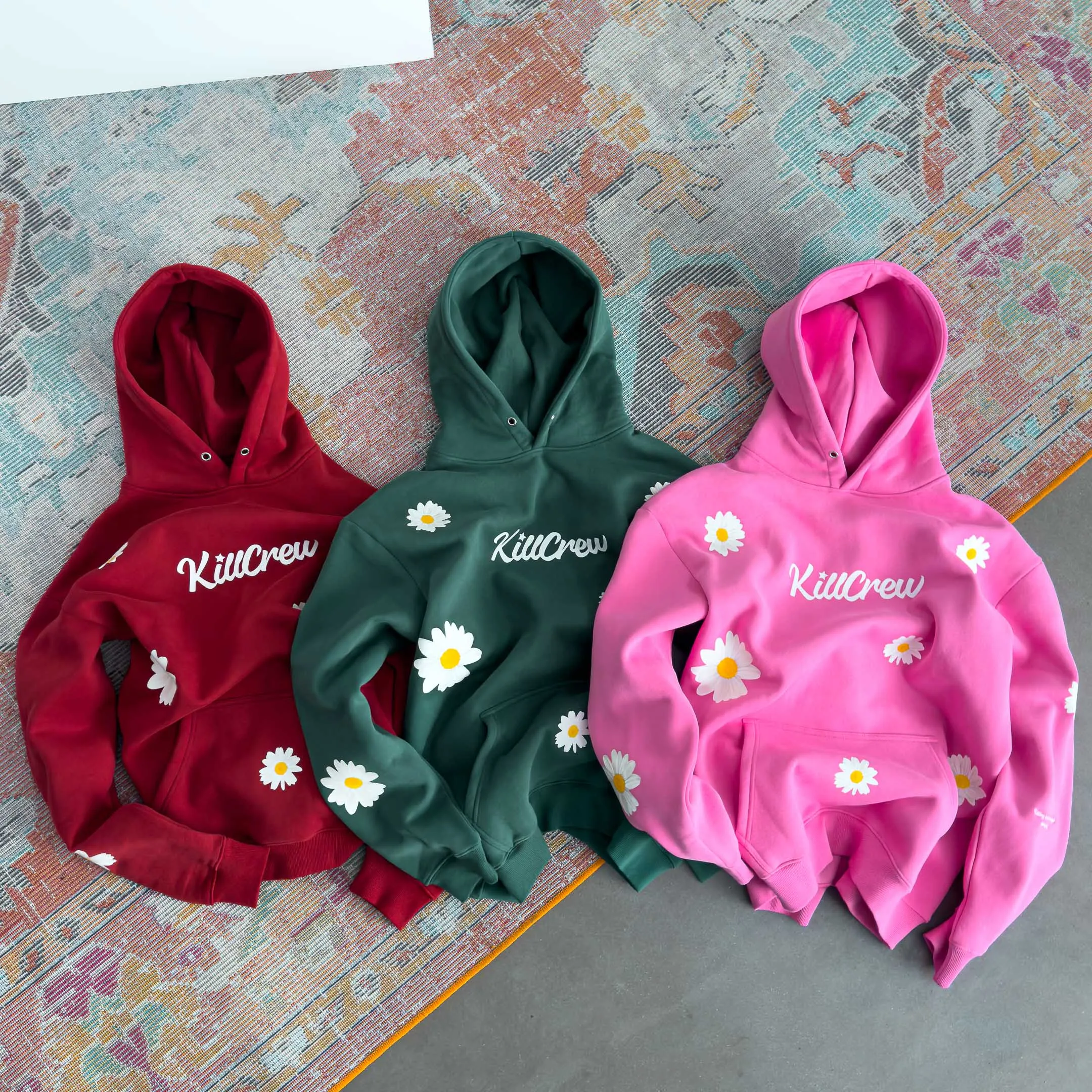 OVERSIZED LUX "DAISY" HOODIE - RED