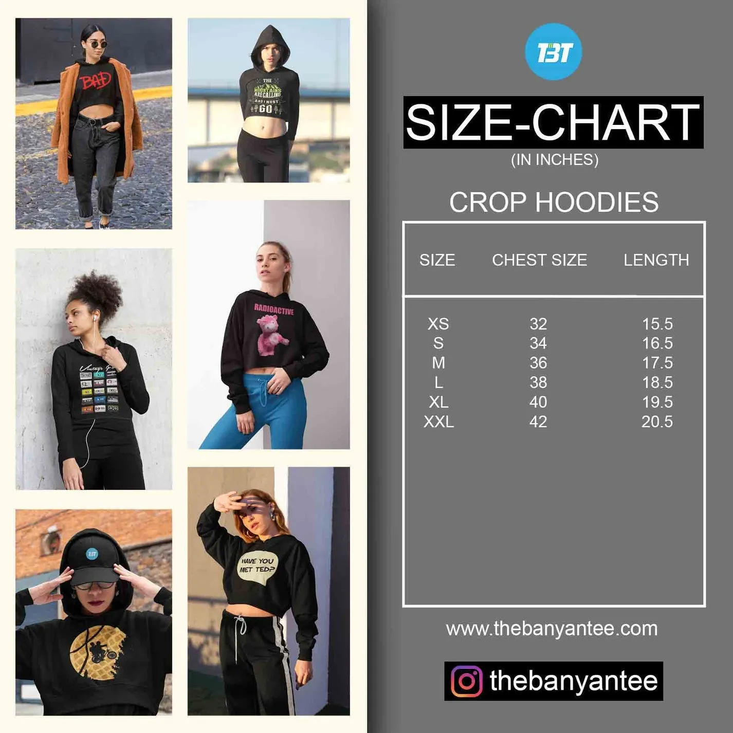 Pantera Crop Hoodie - Bad Guys Wear Black