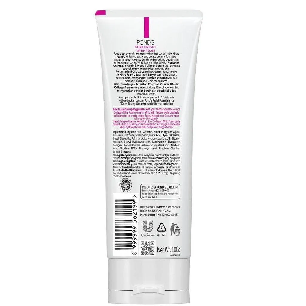 Pond's Pure Bright Serum Whip Foam - 100g