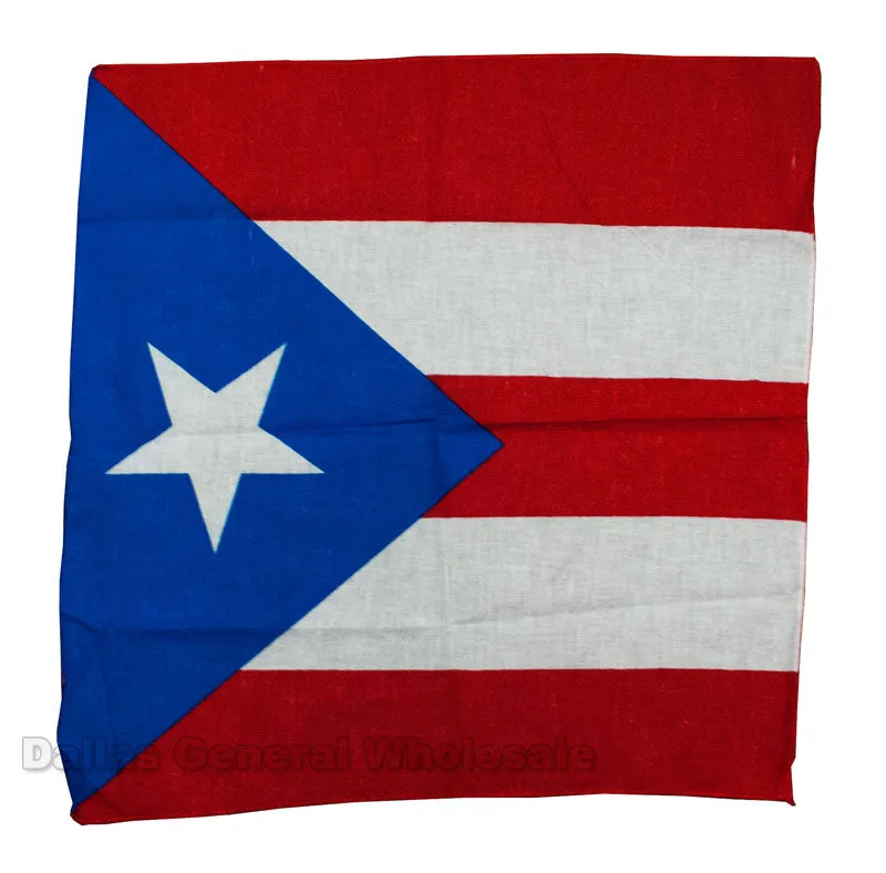 Puerto Rico Flag Bandanas Wholesale