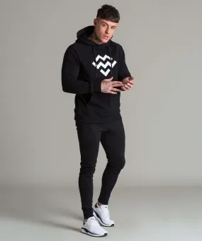 Pursuit Logo Pullover Hoodie (Black/White)