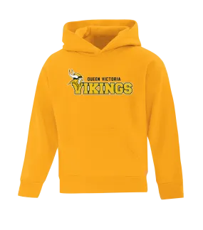 Queen Victoria Youth Cotton Pull Over Hooded Sweatshirt with Embroidered Logo